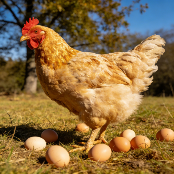 Free-range laying hens
